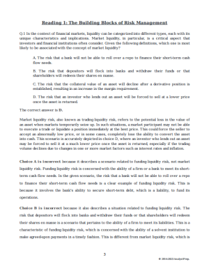 AnalystPrep FRM Parte 1 Banco de preguntas