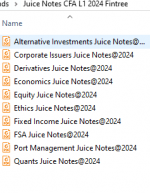 Juice Notes CFA level I 2024 Fintree