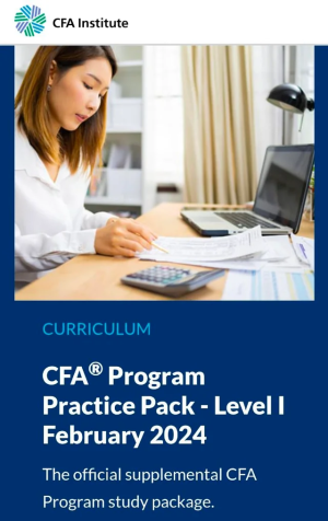 CFA 2024 インスティテュートプラクティスパック レベル1 模擬試験
