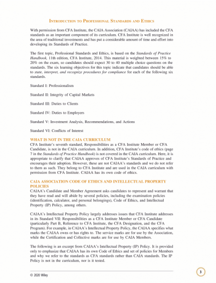 CAIA Study Guide 2020-2021 Level I - CFA eBooks