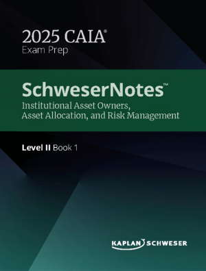 CAIA Nível 2 Schweser Notes 2025 + Folha de Fórmula