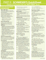2025 FRM Teil 2 Schweser Notizen + Quicksheet
