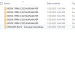 2025 FRM Teil 2 Schweser Notizen + Quicksheet