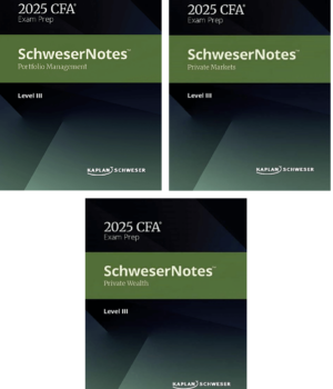 Appunti CFA 2025 Schweser Livello 3 Set completo Tutti e 3 i percorsi