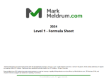 2024 CFA Level 1 Mark Meldrum Poznámky s listem vzorců