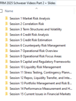 FRM 2025 Schweser Videos Part 2 with Workbook