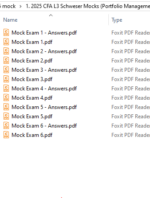 CFA 2025 Schweser Mock Exams Level 3 Portfolio Management Pathway