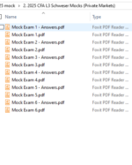 CFA 2025 Schweser Mock Exams Level 3 Private Markets Pathway