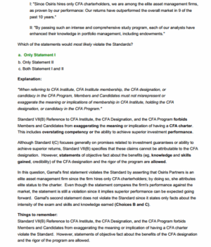 CFA Level 1 2025 UWorld Mock Exam 1, 2