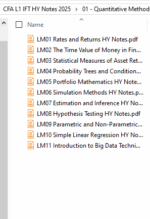 CFA 2025 IFT High Yield Study Notes Level 1