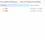 CFA 2025 UWorld Question Bank Level 3 Private Markets Pathway