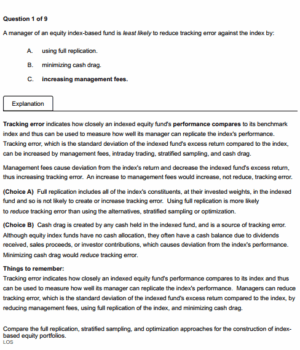 CFA 2025 UWorld Question Bank Level 3 Portfolio Management Pathway