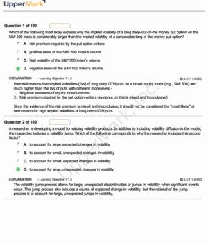 CAIA 2025 UpperMark Mock Exams Level 2