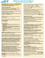 CFA 2026 Level 1 IFT-studienotater med formelark