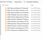 CFA 2026 Level 1 IFT-studienotater med formelark