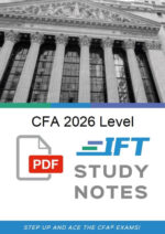 CFA 2026 Level 1 IFT-studienotater med formelark