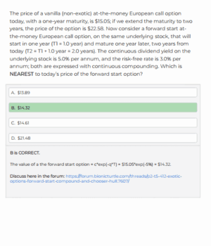 FRM 2025 Part 2 Bionic Turtle Practice Questions and Mock Exams