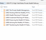 CFA 2026 IFT High Yield Notes Level 3 Private Wealth Pathway