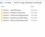 CFA 2026 IFT High-Yield Notes Level 3