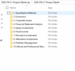 2026 CFA Seviye 1 Finquiz Soru Bankası