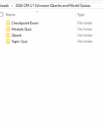 2026 CFA L1 Schweser Qbanks