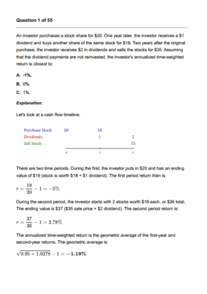 CFA 2026 Level 1 Salt Solutions Question Bank