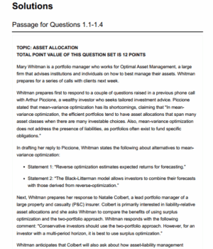 CFA 2026 Level 3 Salt Solutions Mock Exams (Private Wealth Pathway)