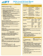 CFA 2026 Level 2 IFT Study Notes with Formula Sheet