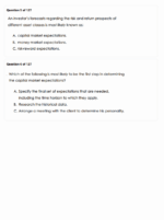 CFA 2026 Finquiz Question Bank Level 3 Portfolio Management Pathway