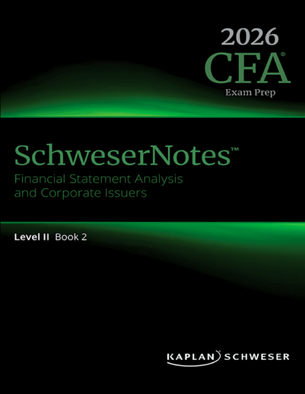 2026 CFA Schweser Notes Level 2 with Quicksheet - CFA eBooks
