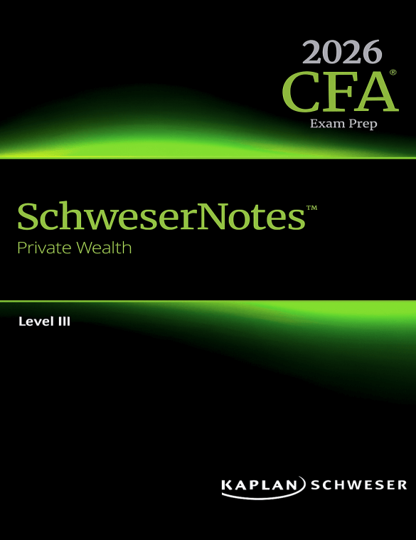 2026 cfa level 3 schweser notes CFA Level 3 2026 Schweser Notes Private Wealth + Quicksheet