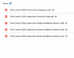 CAIA 2026 Level 2 UpperMark Handbook with Formula Sheet