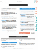 CFA 2026 Level 1 Finquiz Stanley Notes