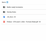 CFA 2026 Level 1 Finquiz Stanley Notes