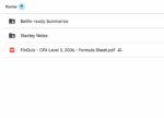 CFA 2026 Level 3 Finquiz Stanley Notes