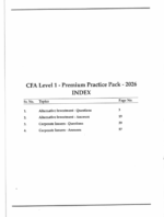 CFA 2026 Premium Pack Level 1
