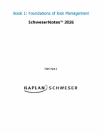 FRM 2026 Schweser Notes Part 1 with Quicksheet