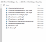 CFA 2026 Level 1 UWorld Expert Masterclass Video