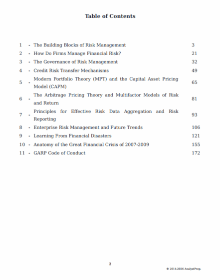 FRM 2026 Part 1 - AnalystPrep Study Notes with Formula Sheet - CFA eBooks