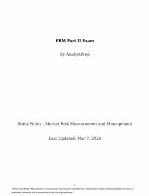 FRM 2026 Part 2 – AnalystPrep Study Notes