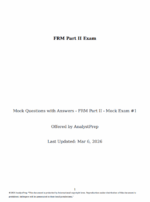 FRM 2026 Part 2 – AnalystPrep Mock Exam