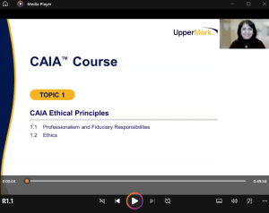 CAIA 2026 第 1 級 UpperMark 視頻與工作簿