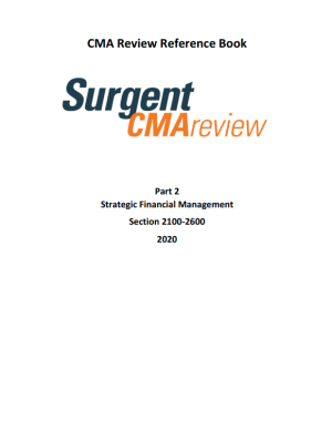 Surgent CMA 複習 第2部分 書籍 2020