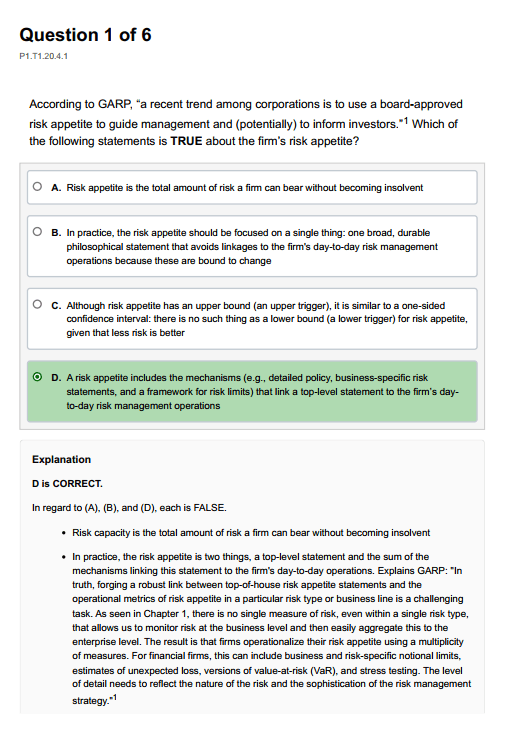 FRM 2026 Bionic Turtle Part 1 Question bank - Image 4