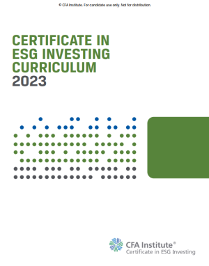 Programme du certificat en investissement ESG 2023