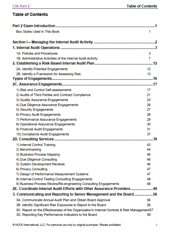 Hock CIA 2022 Part 2 Book + Slides – Bild 2