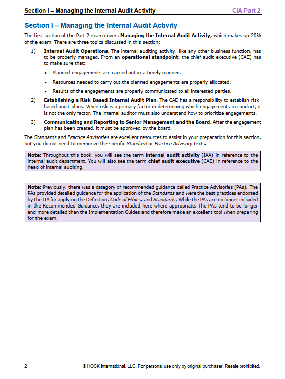 Hock CIA 2022 Part 2 Book + Slides – Bild 3