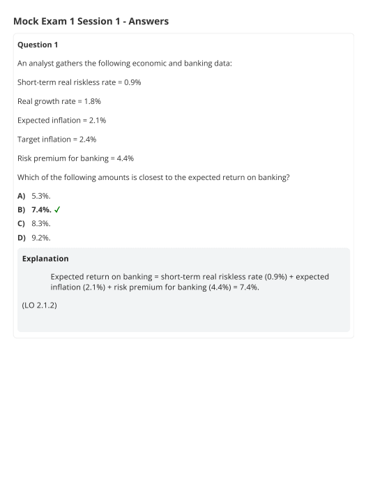 CAIA 2026 Level 2 Schweser Mock Exam - Billede 2