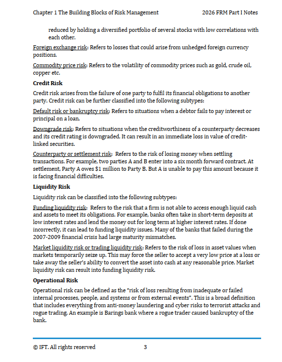 FRM 2026 IFT Study Notes Part 1 – Bild 3