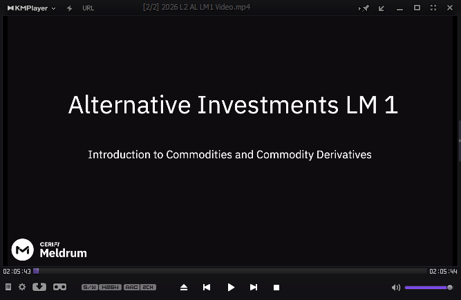 CFA 2026 Mark Meldrum Videos Level 2